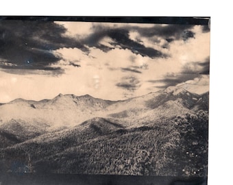 Impression cyanotypie Mt. Muscoco, beaux-arts, cadeaux, art mural, montagnes du Colorado
