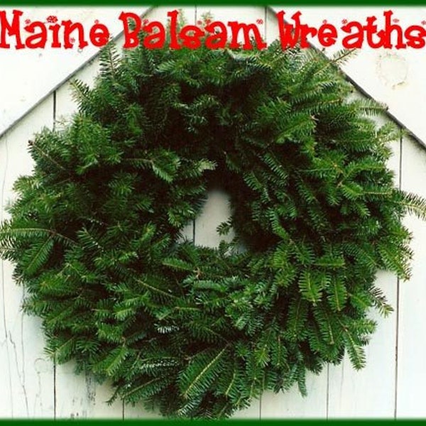 Plain 18" Fresh Maine Balsam Fir Plain Wreath