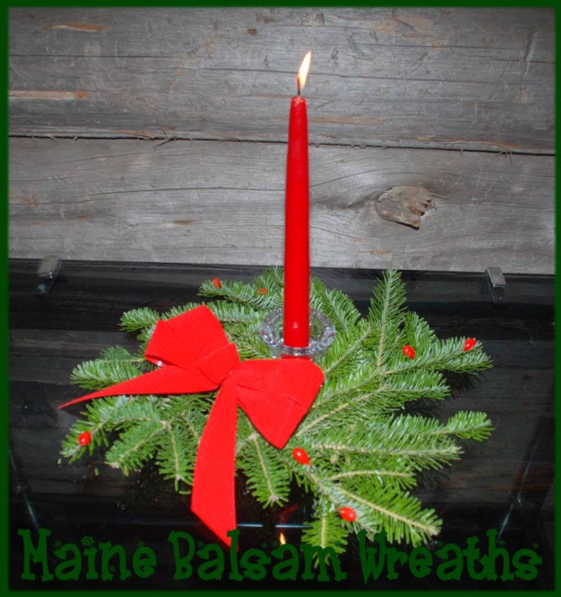 2 Maine Balsam Fir Christmas Centerpiece Wreath 12 x Etsy