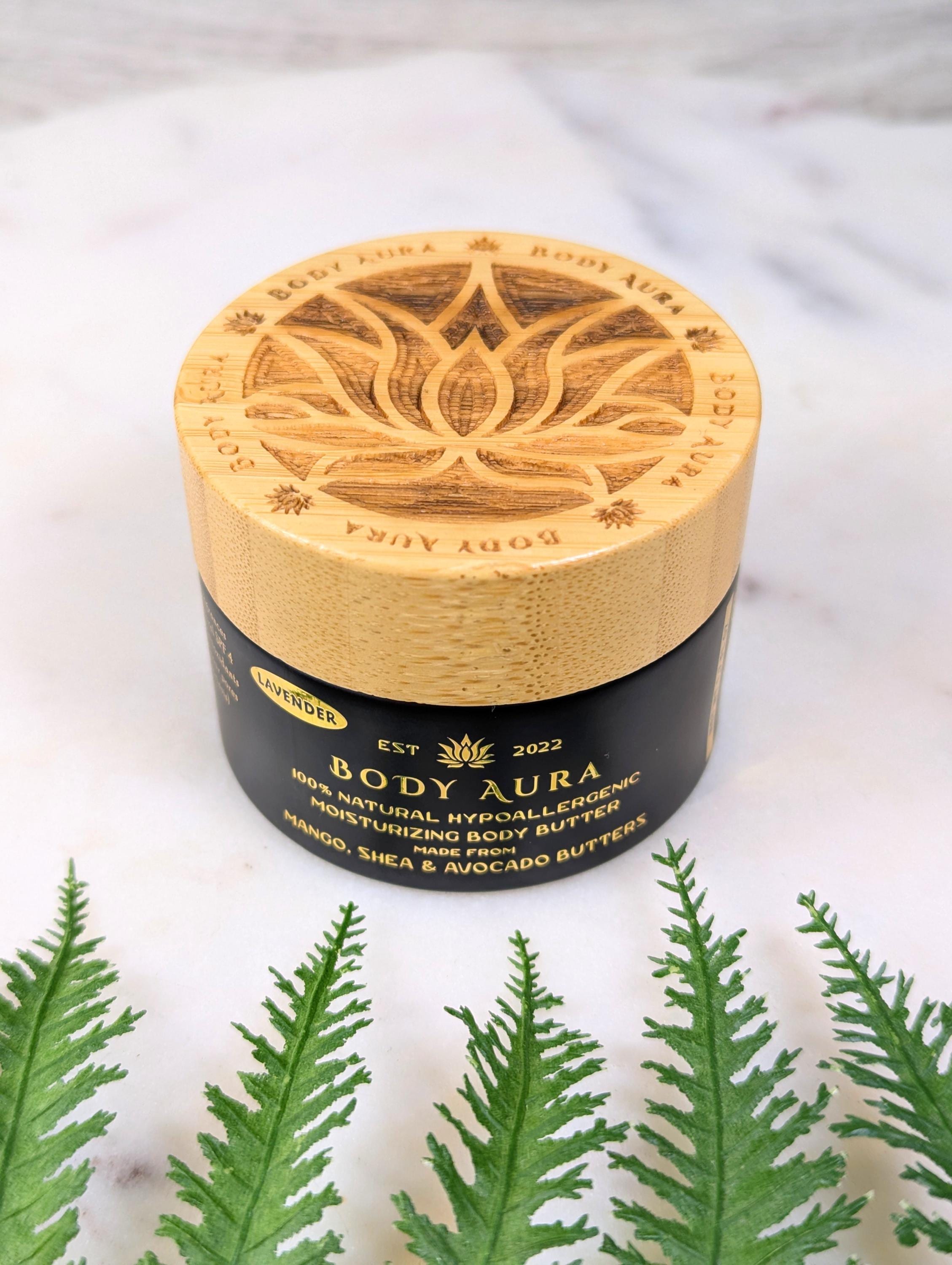 Body butter, Mango Shea and Avocado butter, black and gold jar, 100% all natural whipped body butter, non greasy, no preservatives