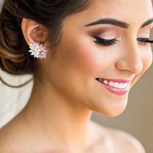 18mm bridal earplugs with cubic zirconia and pearls, 20mm wedding gauges earrings, 16mm bridal ear plugs, 13/16&quot; wedding tunnels