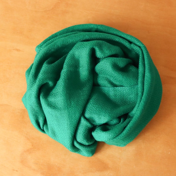 Emerald Green Scarf  |  Fair Trade  |  Cashmere Feel