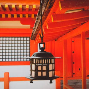 Lamp At Shrine In Miyajima Japan, Asia Travel Photography