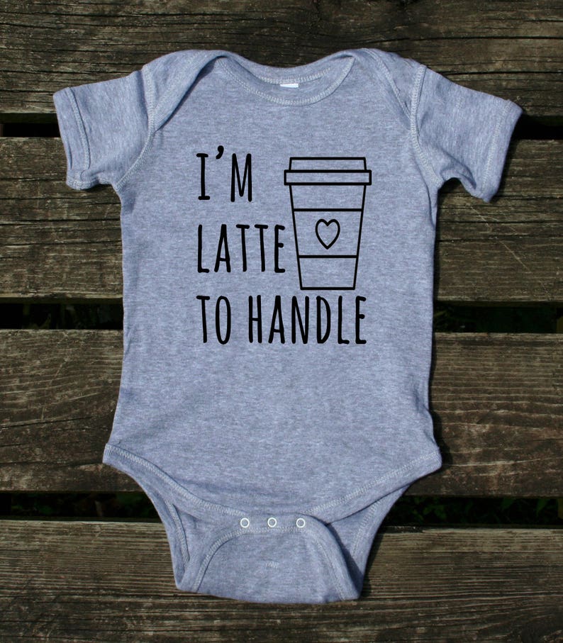 Mom and Baby Coffee Shirts I Need Coffee I'm Latte to Etsy