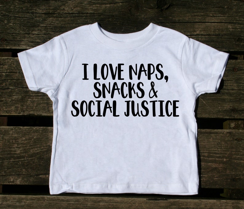 social justice theme feminist t-shirt for toddlers