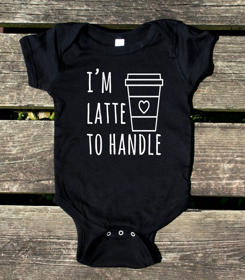 Mom and Baby Coffee Shirts I Need Coffee I'm Latte to Etsy