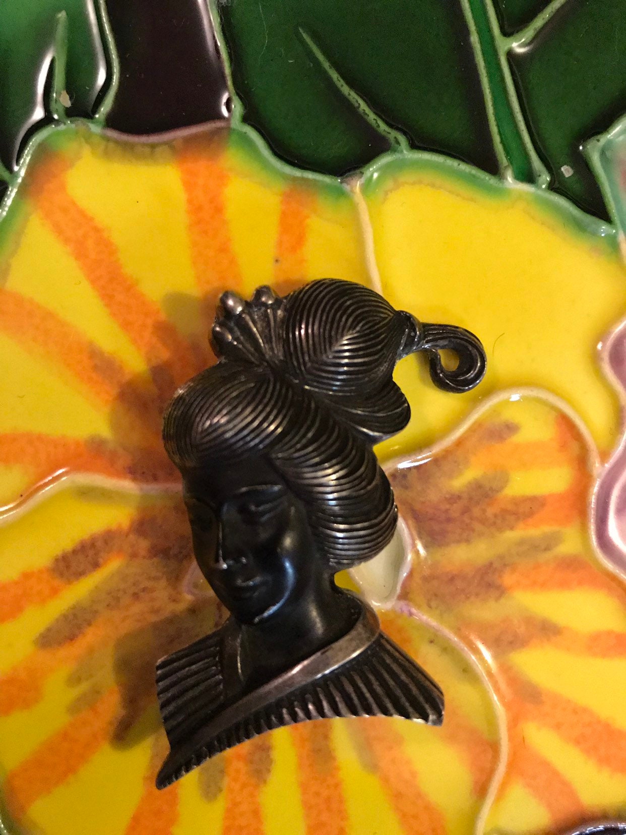 Buy Brooch Sterling Silver Broochvintage Ladys Head Brooch Free Online