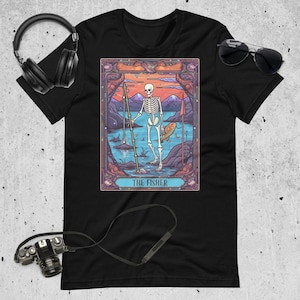 Fischen Liebhaber Geschenk T-Shirt Einzigartiges Kochkunst Geschenk Fischen Geschenk T Shirt Tarot Karte Geschenk TShirt Unisex Angler Liebhaber Geschenk T-Shirt Tarot Karte Tee