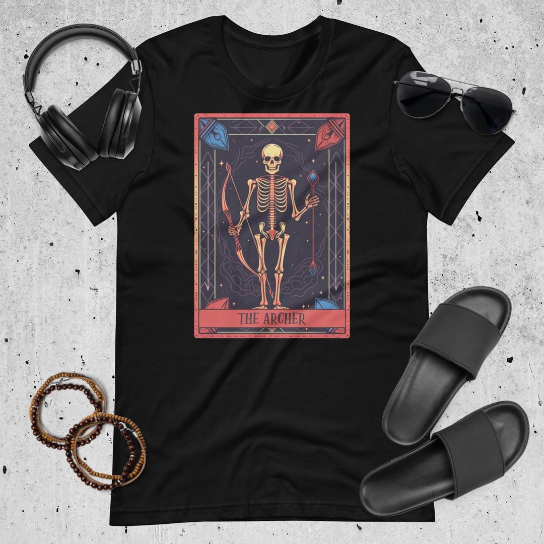 Archery Lover Gift Tshirt Unique Archer Gift Skeleton Gift T Etsy