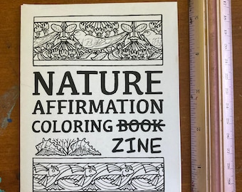 Nature Affirmation Färbung Zine