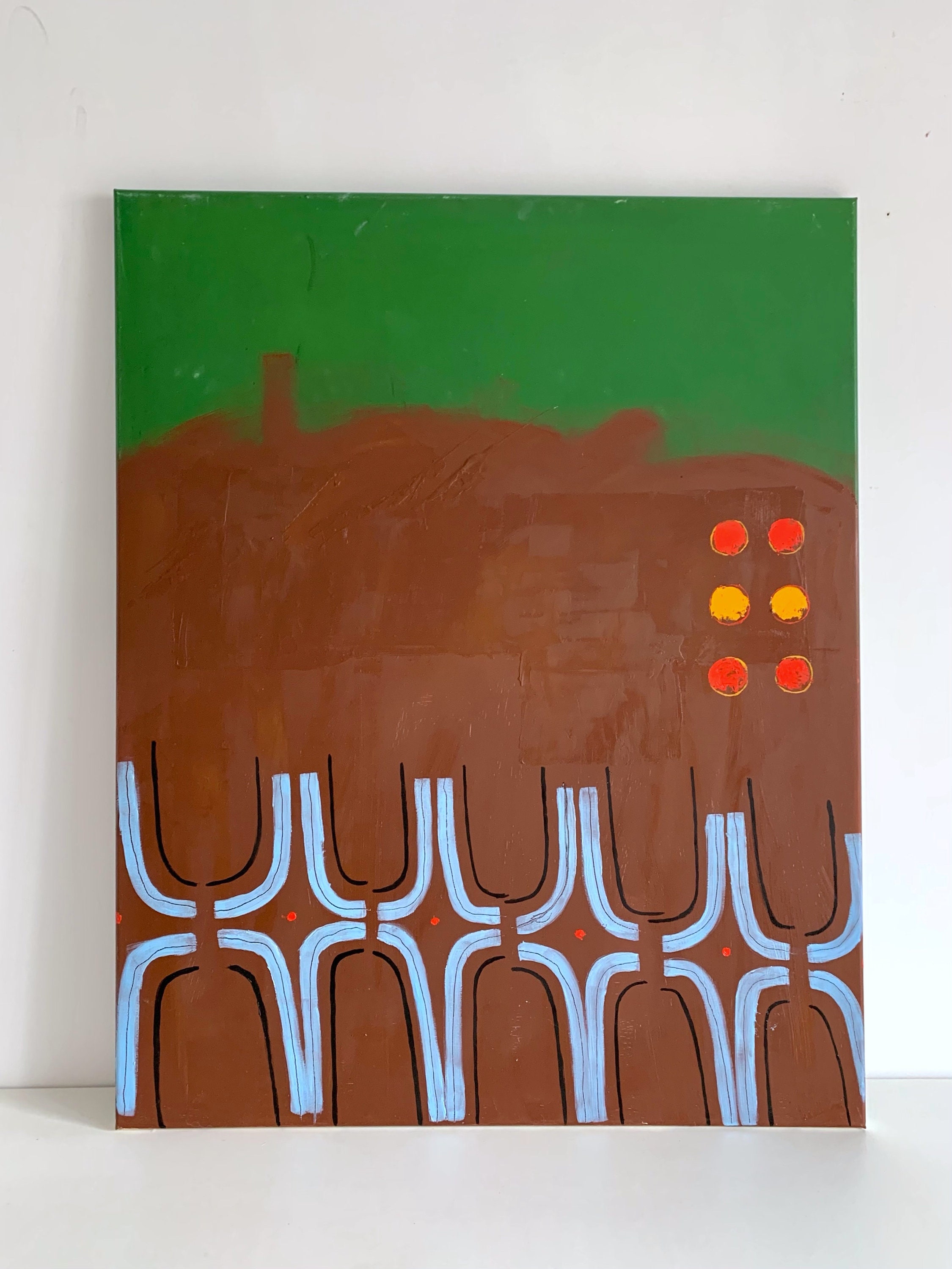 Big Brown Oil Painting Hand Painted Picture UNSTRETCHED 311x 411 big-brown-oil-painting-hand-painted-picture-unstretched-311x-411