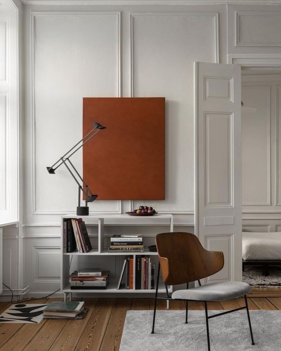 Red Brown Oil Paint Hand Painted Picture Contemporary Art PREORDER