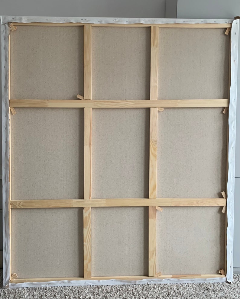 Red Wall Canvas Oil Painted Abstract Landscape Original Contemporary Picture UNSTRETCHED