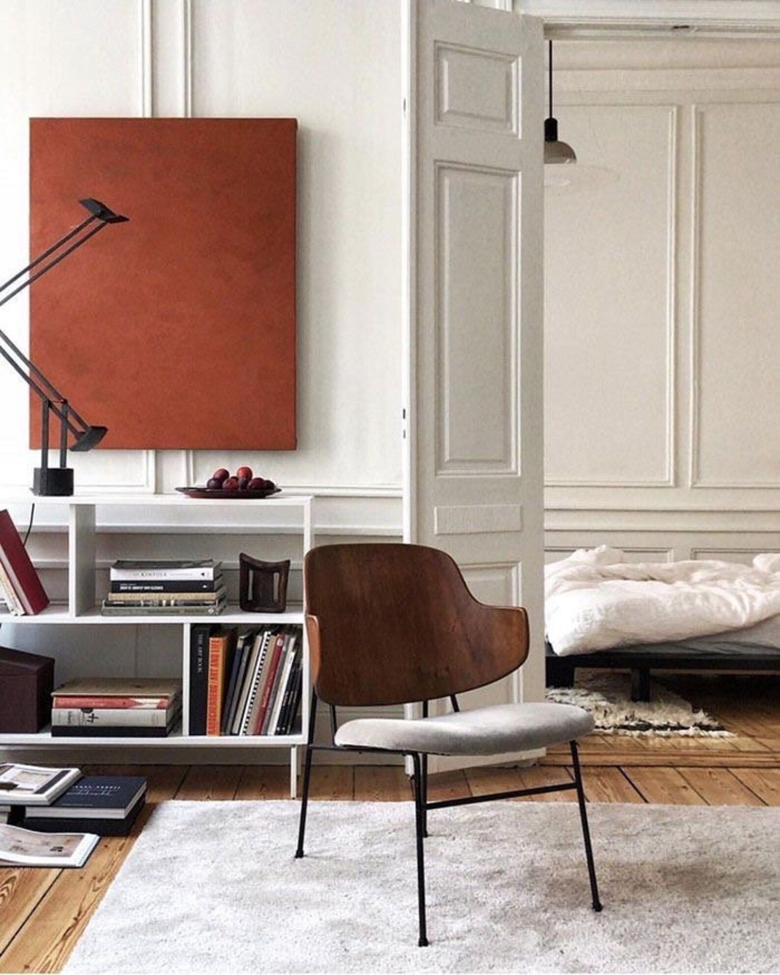 Red Brown Oil Paint Hand Painted Picture Contemporary Art PREORDER