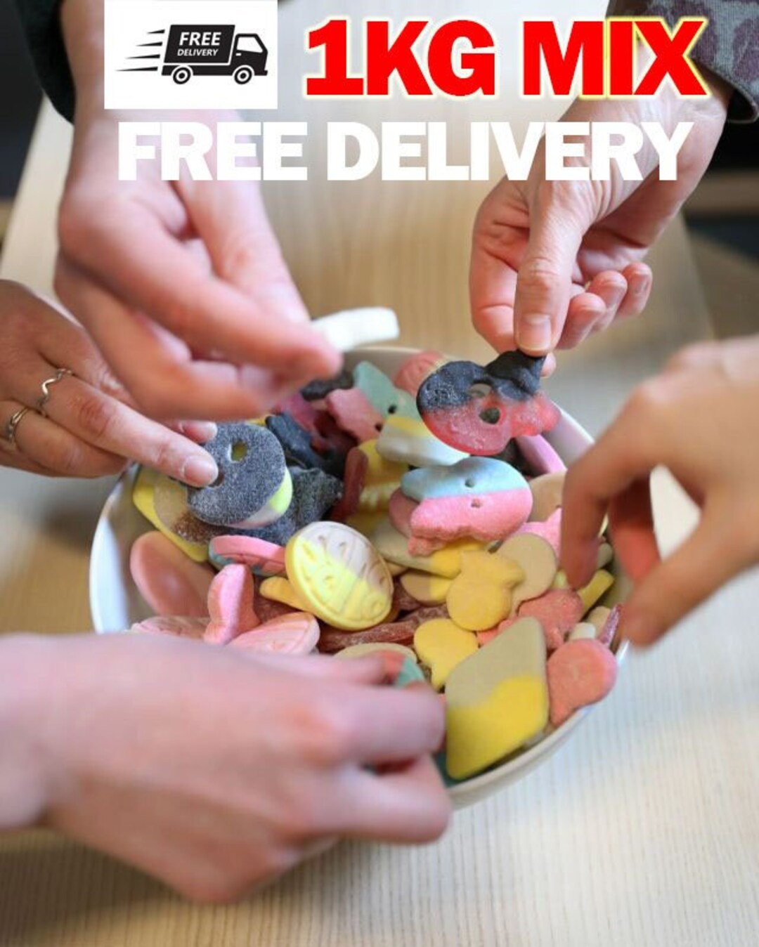 1kg or 20kg Bubs Mix, Swedish Candy Bubs Sweets, Mixed Bubs, Vegan