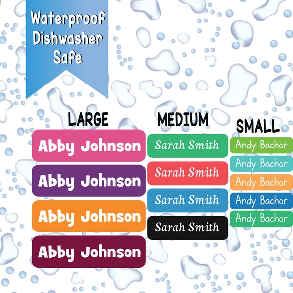 Daycare Labels, Dishwasher safe Labels, Waterproof Labels, Name Labels, Customized Labels, Name Stickers, Baby Bottle Labels