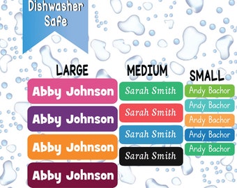 Daycare Labels, Dishwasher safe Labels, Waterproof Labels, Name Labels, Customized Labels, Name Stickers, Baby Bottle Labels