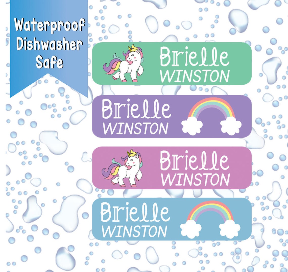 Waterproof Name Labels Daycare Labels School Labels Etsy