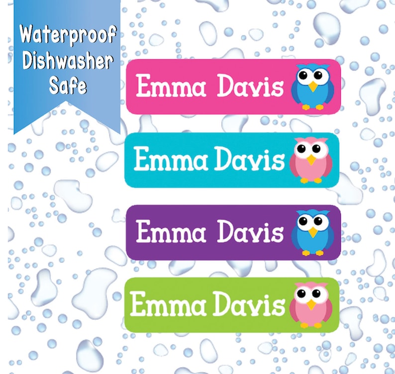 Waterproof Kid's Labels Dishwasher Safe Labels Baby Etsy