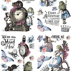 ALICE in WONDERLAND PART 2 Transfer Belles and Whistles Dixie Belle Paint Transfers!