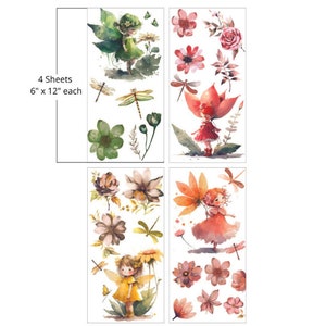 FAIRYLAND SMALL TRANSFER Belles & Whistles Dixie Belle Paint rub on furniture transfer