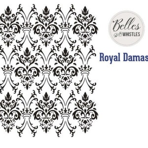 ROYAL DAMASK STENCIL by Dixie Belle Paint Belles & Whistles, Fast Shipping