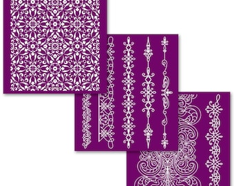 DELICATE LACE SILKSCREEN Stencils Dixie Belle Paint Belles & Whistles