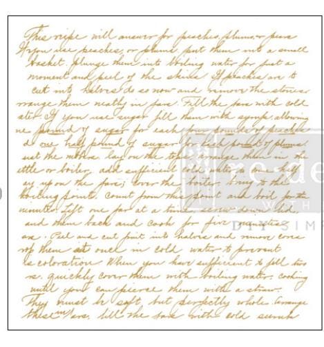 SWEET NOTES MAXI Transfer Gold Script Rub on Transfer Redesign With ...
