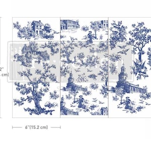 TOILE DECOR Rub on small TRANSFER Redesign with Prima Fast Shipping