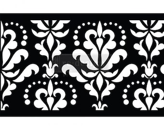 DAMASK FLOURISH Stick and Style Stencil by Redesign with Prima, CeCe Restyled, Fast Shipping
