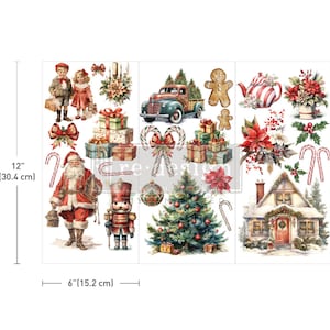 JOYFUL JINGLES Small Decor TRANSFERS Redesign with Prima Rub on Transfers Fast Shipping