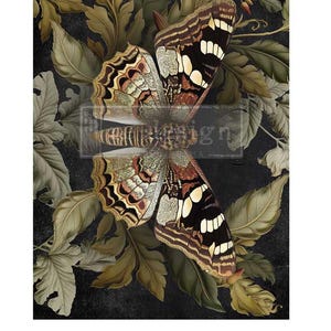 BUTTERFLY CONSERVATORY TALES A1 Decoupage Fiber Redesign with Prima