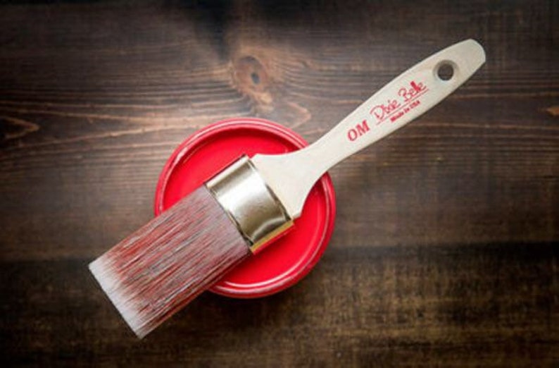 OVAL MEDIUM BRUSH Dixie Belle Paint synthetic paint brush, Free Shipping image 2