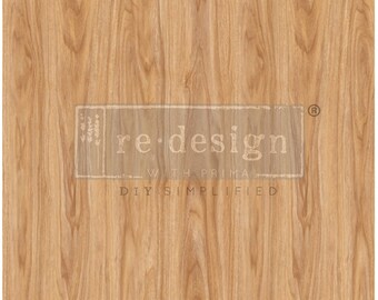 GRAIN HUE A1 DECOUPAGE Fiber Redesign with Prima, Faux wood paper, fast shipping