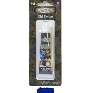 OLD DENIM Metallique WAX, Metallica Gilding Wax, Art Alchemy, Finnabair Wax, Fast Shipping