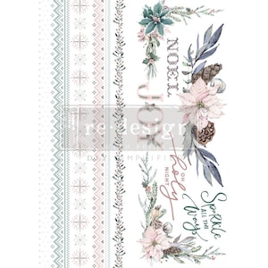 SPARKLE & JOY Decor TRANSFER, Rub on Transfer decal, Redesign with Prima