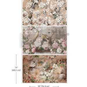 ROMANCE IN BLOOM Decoupage Decor Tissue Paper Pack Redesign with Prima Fast Shipping