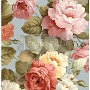 SALON DE La GLORIE A1 Decoupage Fiber Redesign with Prima Fast Shipping