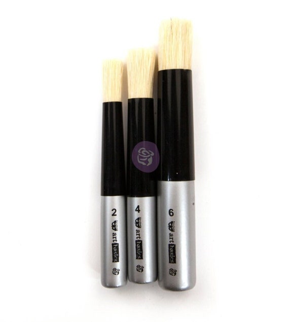DABBING BRUSH SET of Three Stencil Brushes Stencil Dabbers Paint Brush Set Fast Shipping