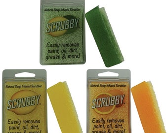 SCRUBBY SOAP décapant pour pinceaux, mains, vêtements