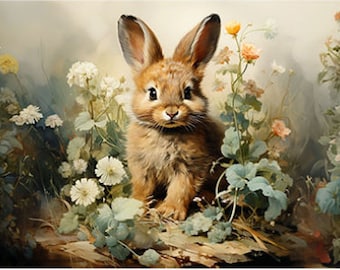 DREAMY BUNNIES Decoupage Decor TISSUE Paper Pack, Redesign with Prima, Fast Shipping