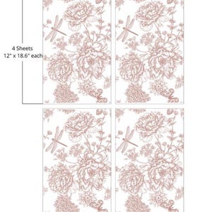 DRAGONFLY BLOOMS Large TRANSFER Dixie Belle Paint Belles & Whistles
