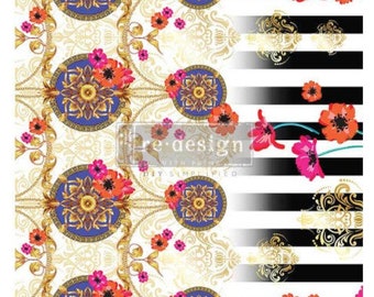 CECE FASHION & FLORA Decoupage Decor Tissue Paper by Redesign with Prima, Cece Restyled, Fast Shipping