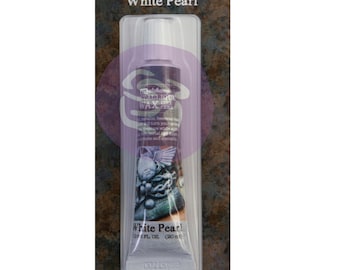 WHITE PEARL METALLIQUE Wax Gilding Wax Art Alchemy Finnabair Redesign with Prima Fast Shipping