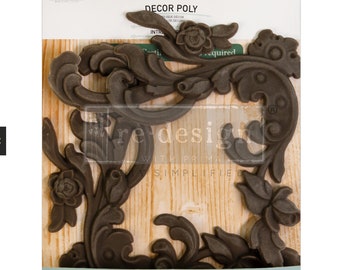 INTRICATE GRACE Decor POLY Redesign with Prima Bendable Paintable Applique