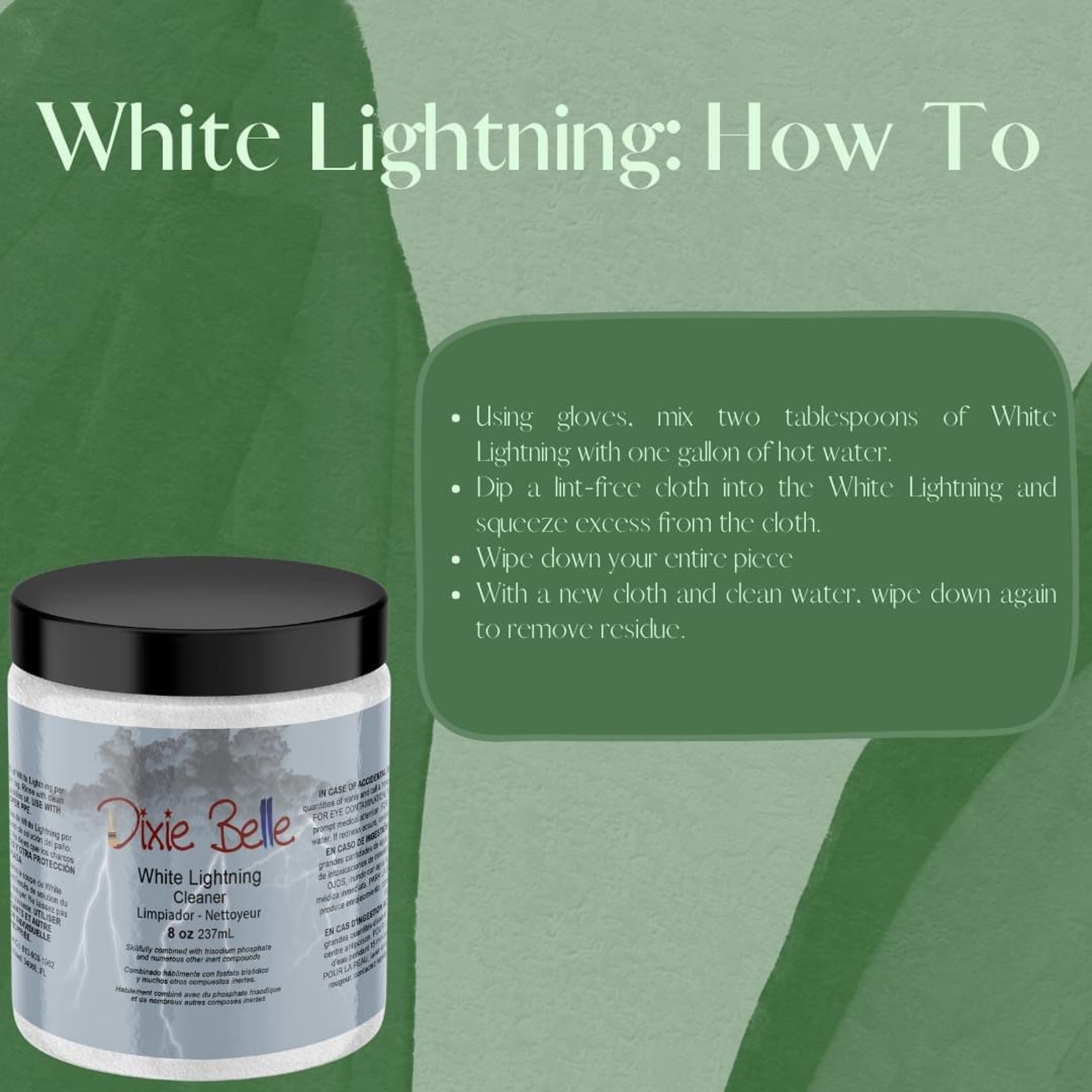 White Lightning Dixie Belle Paint Cleaner Deglosser Etsy