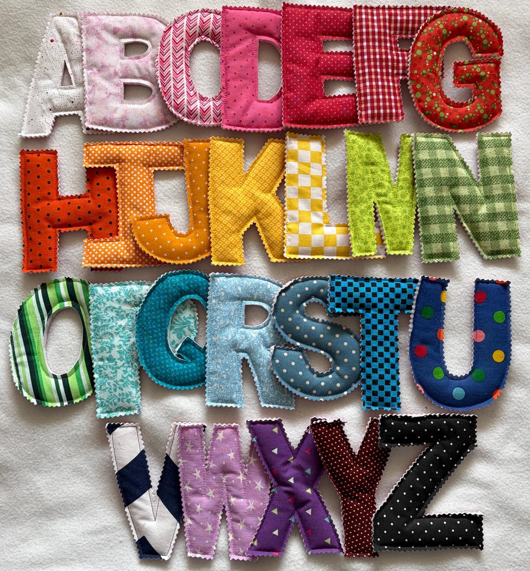 Fabric Alphabet Letters! - Etsy