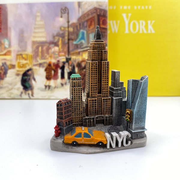 New York Tourist Travel Souvenir 3D Fridge Magnet Craft Gift, Empire State Building