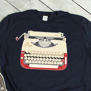 1958 Princess 300. Typewiter Vintage Typewriter Shirt, Gifts For Writers, Novel Writing T Shirt, Novelist Author T-Shirt