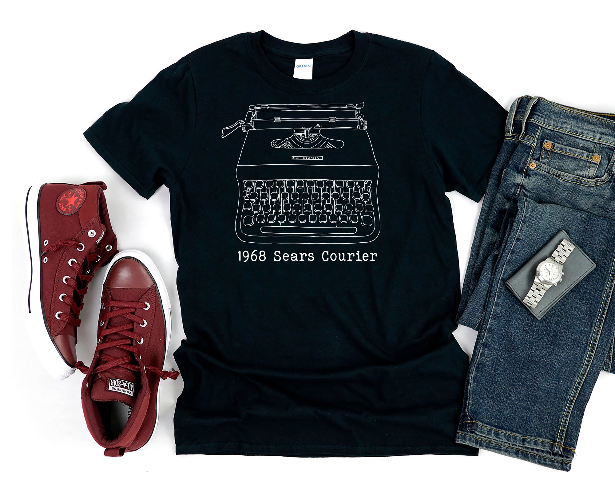 Sears Typewriter Shirt Vintage 1968 